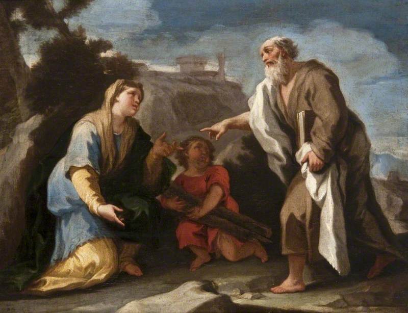 Élie ve Sarepta dulü - Luca Giordano