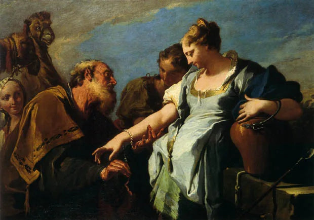 Eliyer ve Rebekka - Giovanni Battista Pittoni