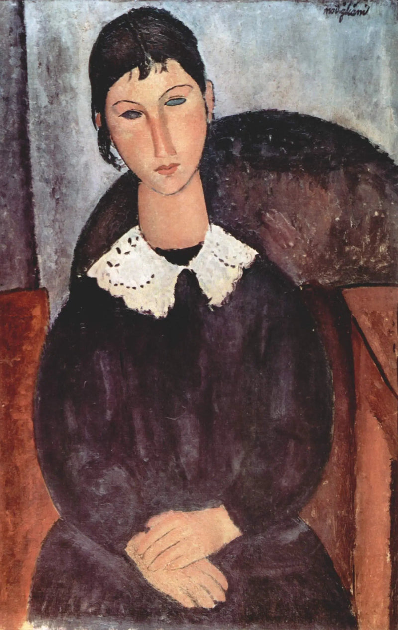 Beyaz Yaka Elvire - Amedeo Modigliani