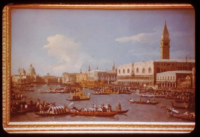 Venice Dükü'nün Adriyatik'teki nikah töreni için inişi - Canaletto