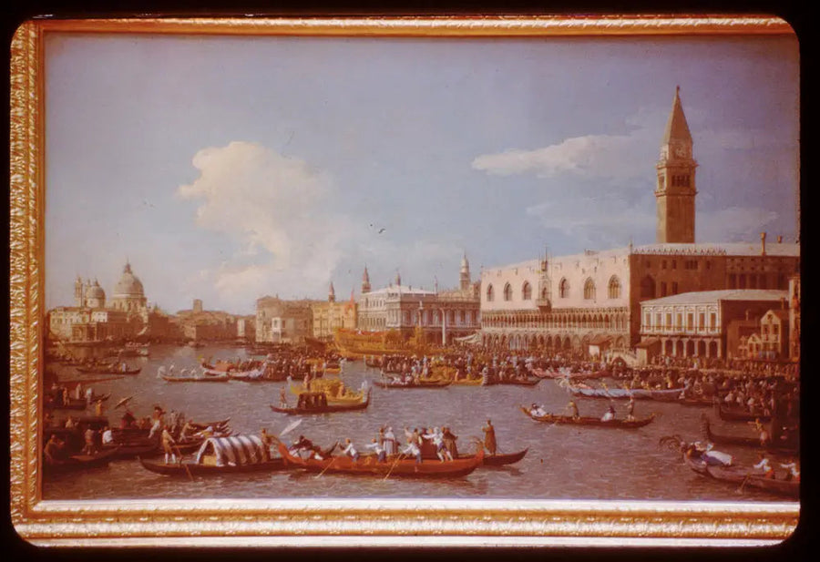 Venice Dükü'nün Adriyatik'teki nikah töreni için inişi - Canaletto