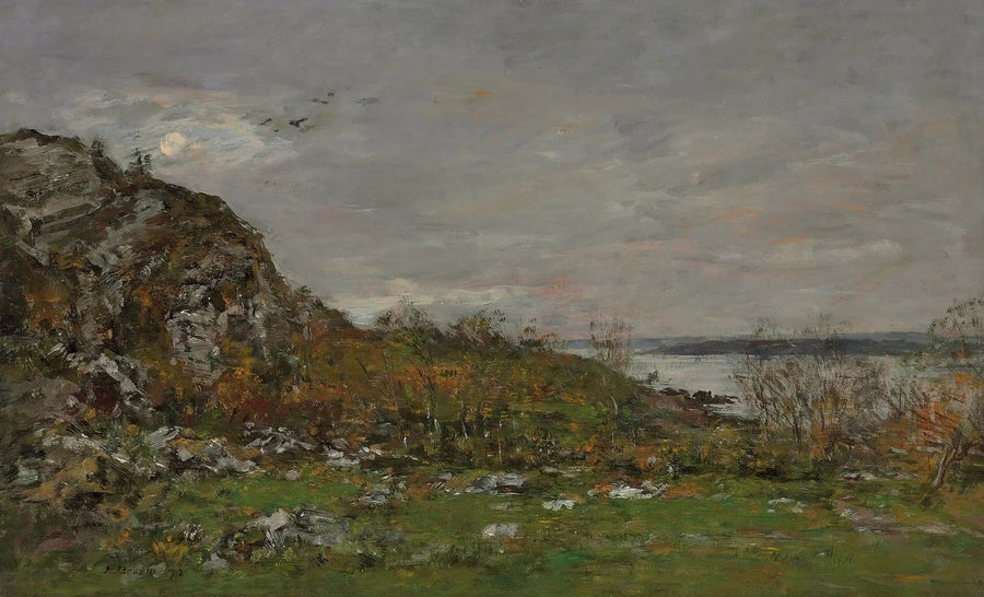 Brest yakınlarındaki Elorn Ağzı - Eugène Boudin
