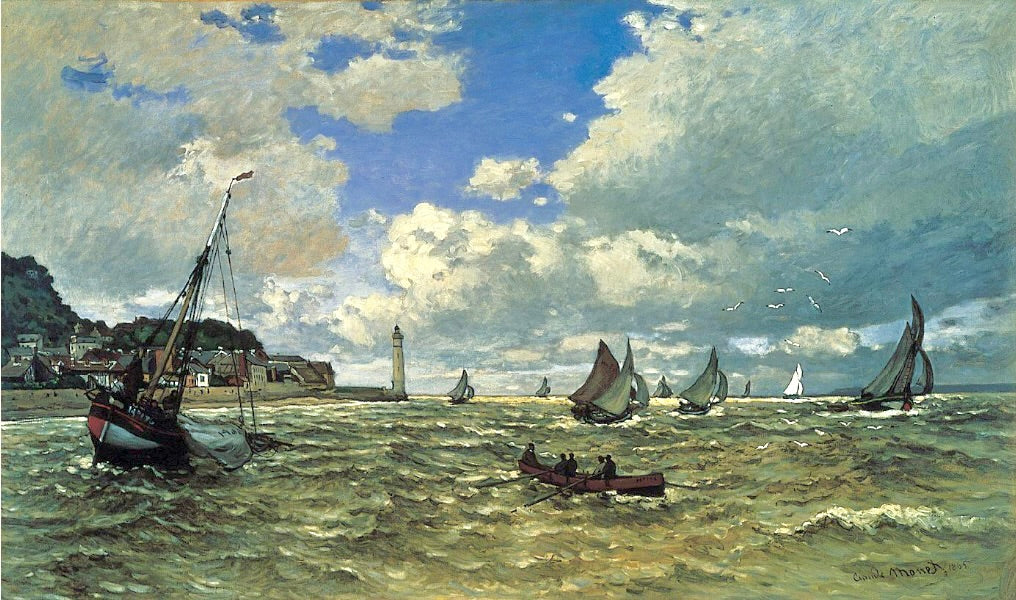 🌬️ Honfleur'da Seine Nehri'nin Ağzı Claude Monet (1865)