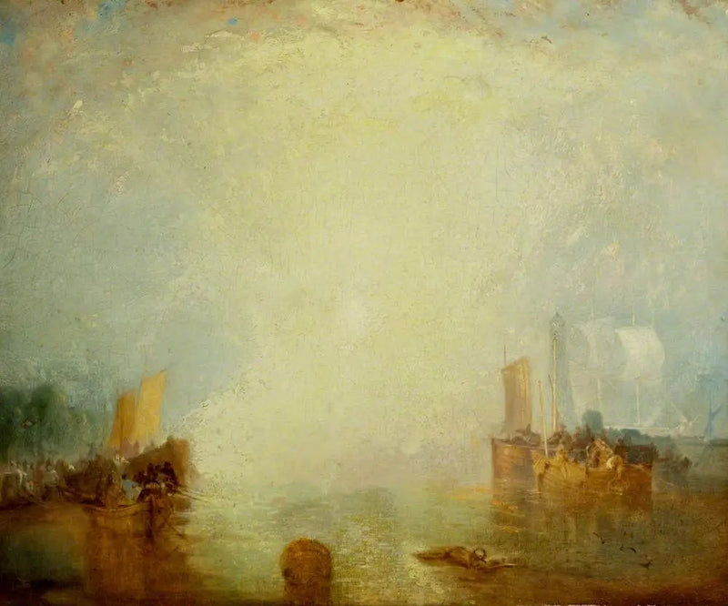 Margate'de Gemiye Binen Göçmenler - J. M. W. Turner