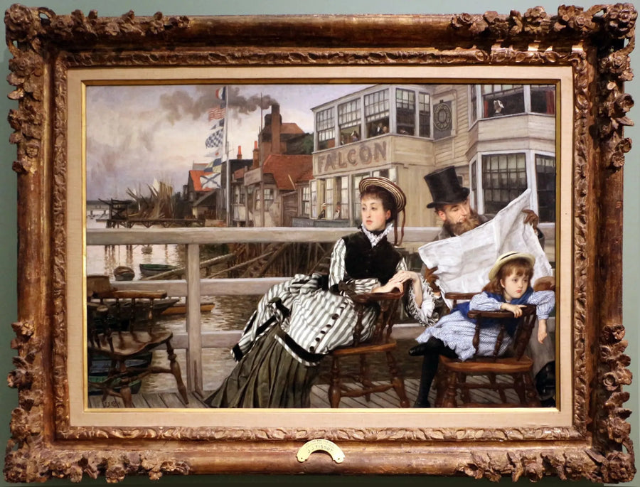 Falcon Tavern'da Feribot Beklerken - James Tissot