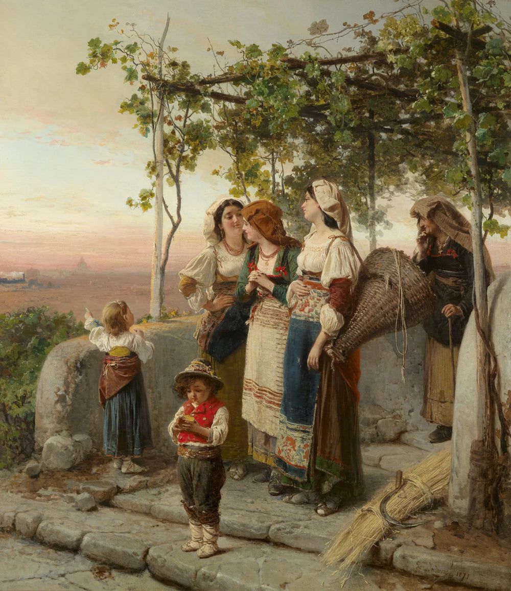 En attendant le train - Gerolamo Induno - Alpha Reproduction