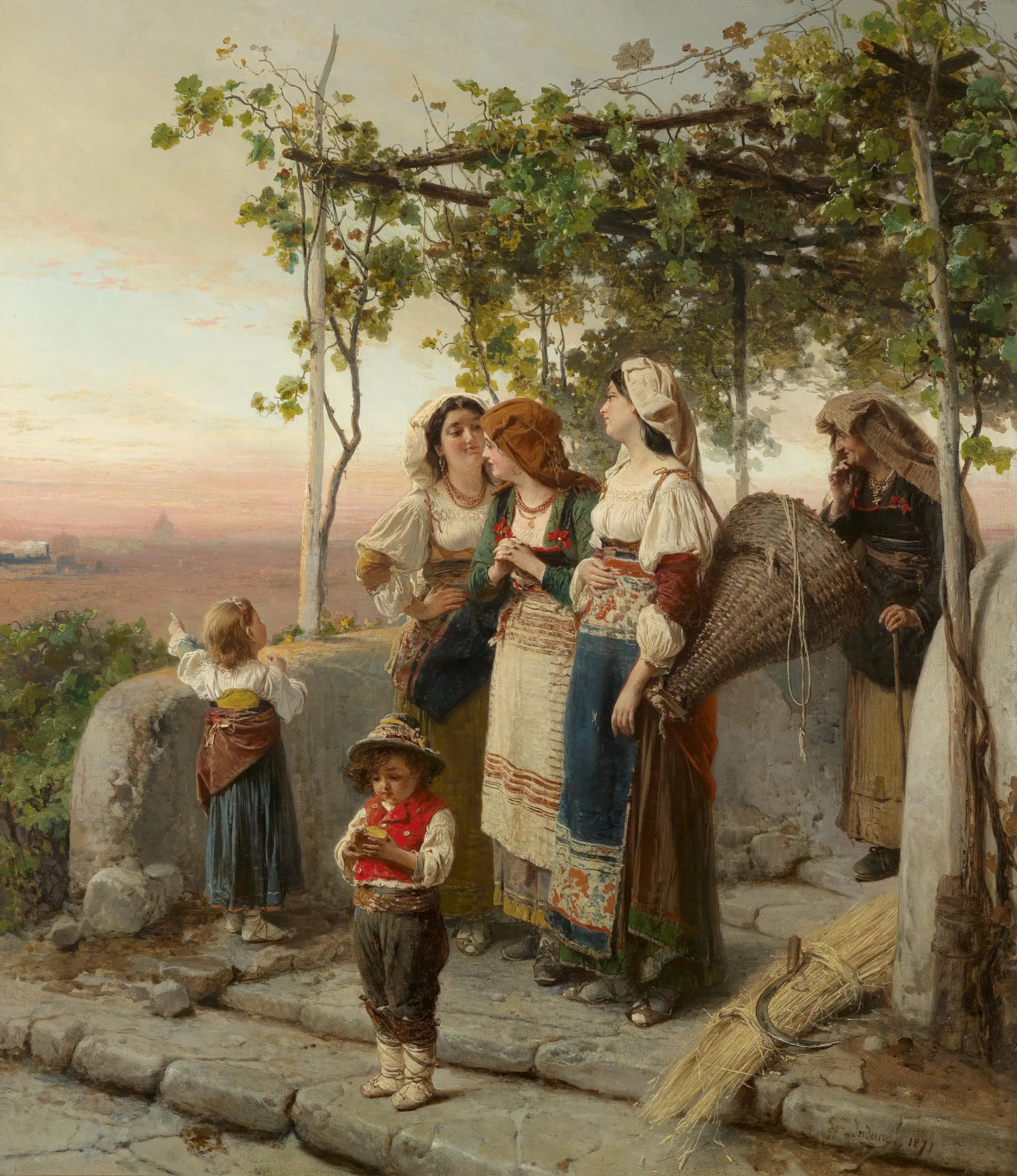 En attendant le train - Gerolamo Induno - Alpha Reproduction