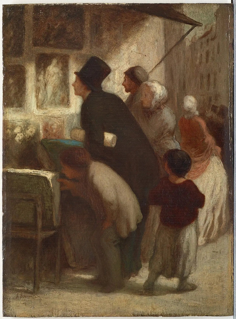 İzmarit Satıcısının Dükkanının Dışında - Honoré Daumier