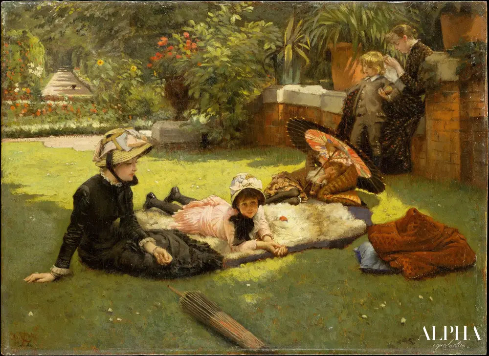 En plein soleil - James Tissot - Reproductions de tableaux et peintures haut de gamme