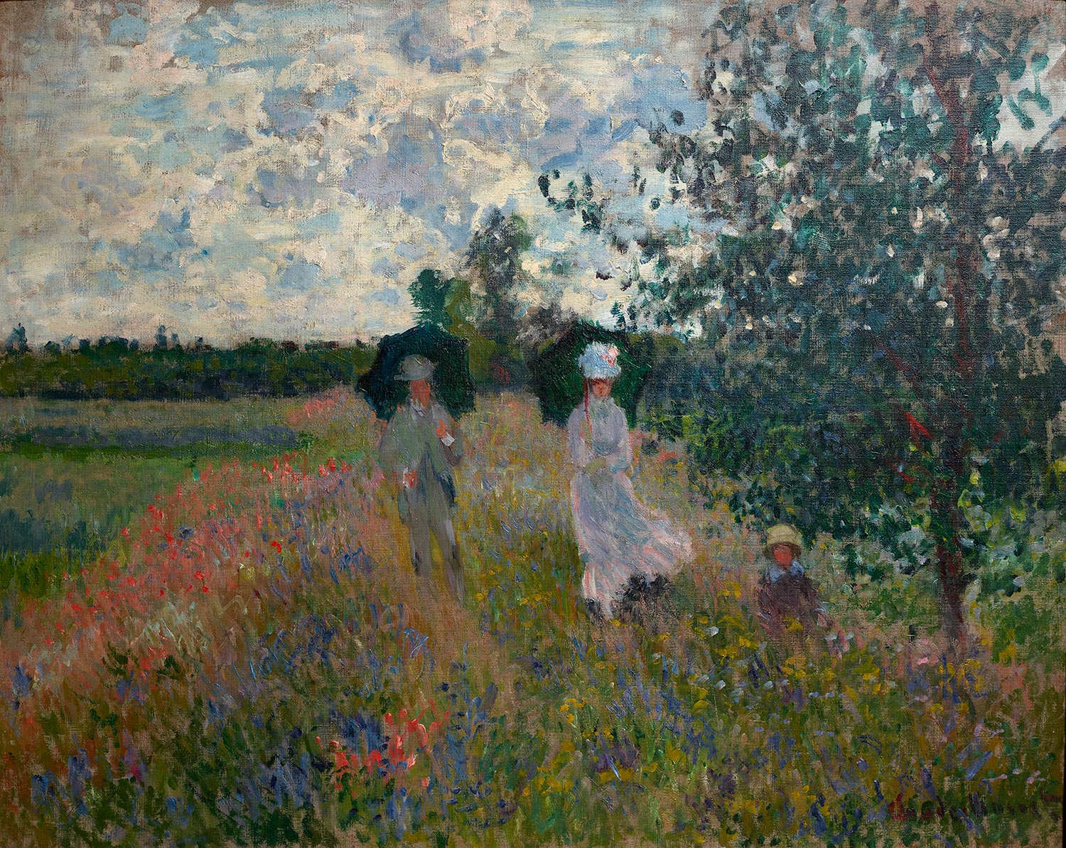 Reproduction du tableau « En promenade près d'Argenteuil - Claude Monet » par Alpha Reproduction en peinture à l’huile