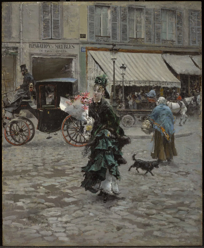Sokağı Geçerken - Giovanni Boldini
