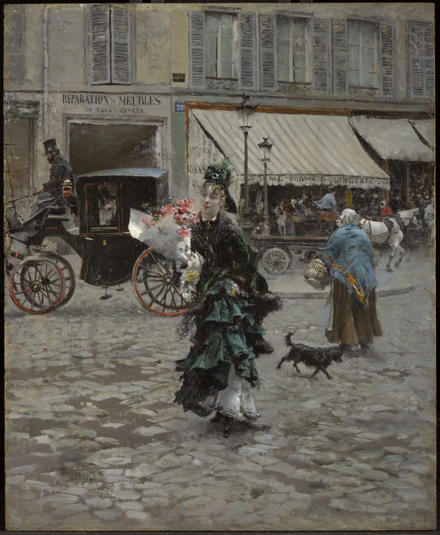 Sokağı Geçerken - Giovanni Boldini