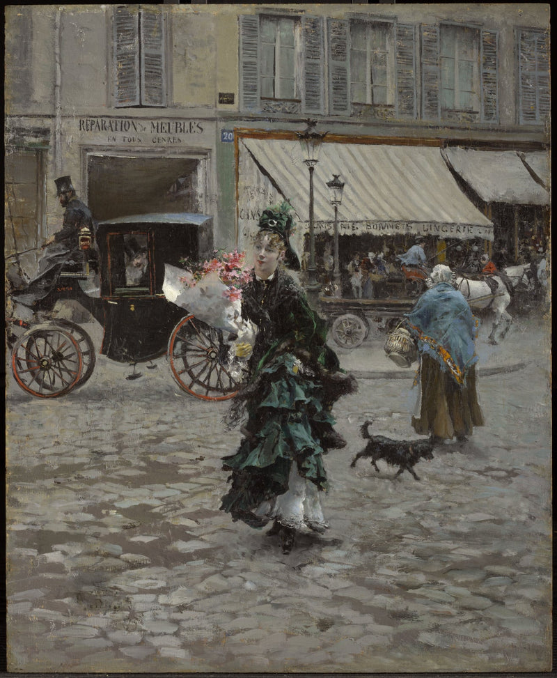 Sokağı Geçerken - Giovanni Boldini