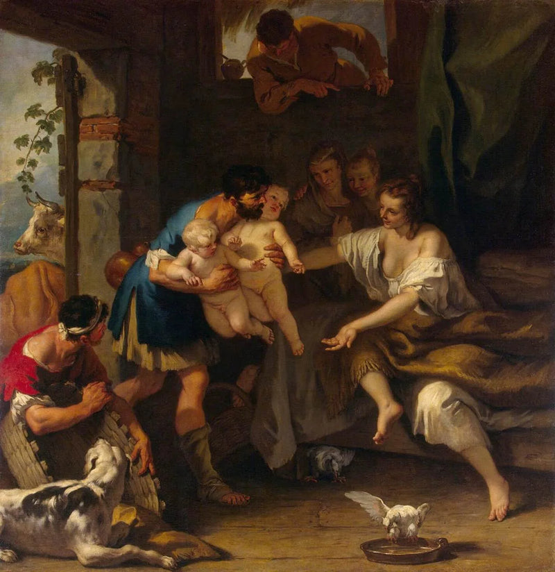 Romulus ve Remus'un Çocukluğu - Sebastiano Ricci