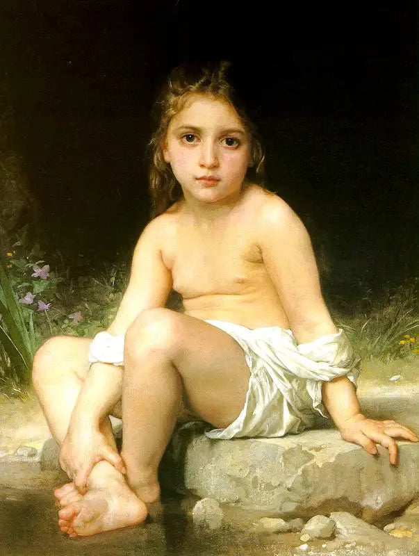 Banyodaki Çocuk - Bouguereau