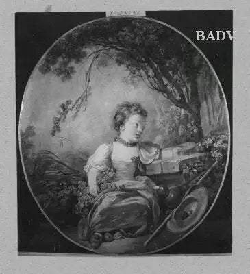 çocuk kuyuya inen bahçede - François Boucher