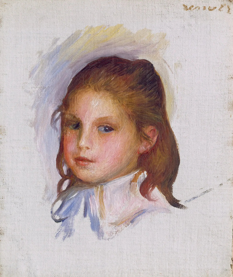 Kahverengi Saçlı Çocuk - Pierre-Auguste Renoir