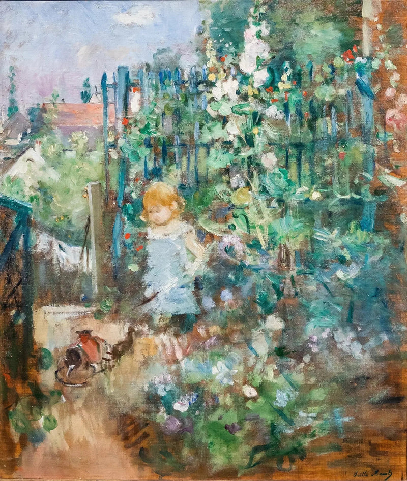 Güller İçindeki Çocuk - Berthe Morisot