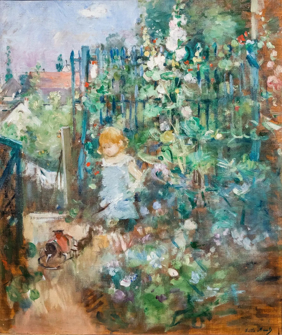 Güller İçindeki Çocuk - Berthe Morisot