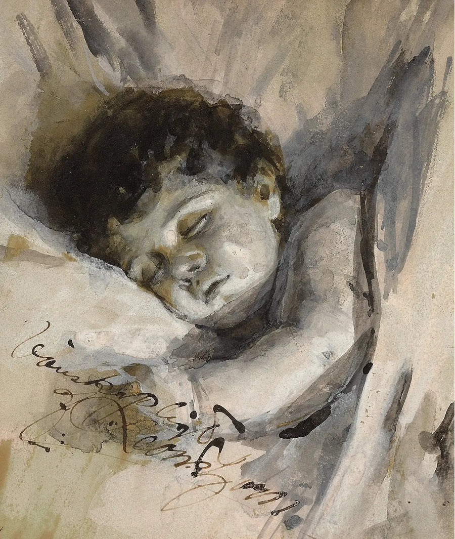 Uyuyan çocuk - Anders Zorn