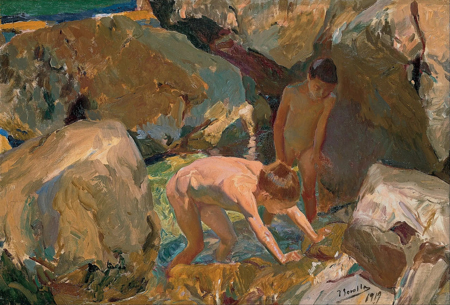 Deniz kabuğu arayan çocuklar - Joaquín Sorolla