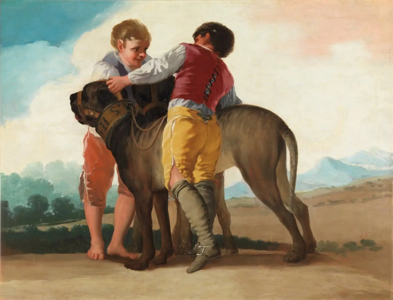 Köpekli Çocuklar - Francisco de Goya