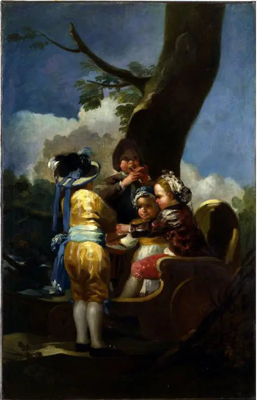 Bir Arabada Çocuklar - Francisco de Goya