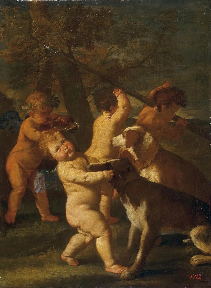 Çocuklar ve Köpekler - Nicolas Poussin