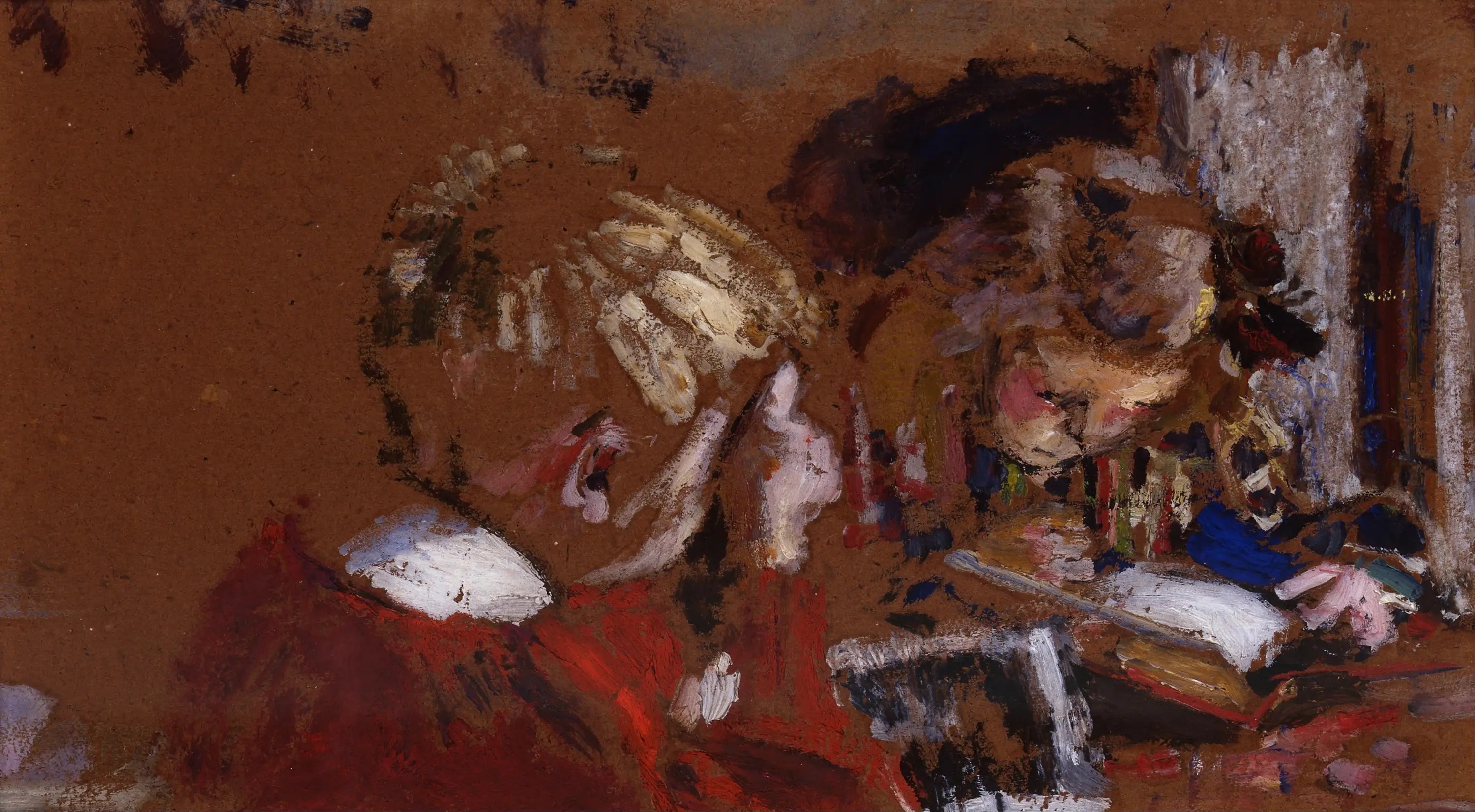 Enfants lisant Jacques et Annette Roussel - Édouard Vuillard - Alpha Reproduction
