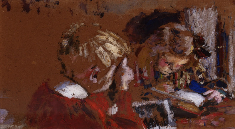 Çocuklar Okuyor, Jacques ve Annette Roussel - Édouard Vuillard
