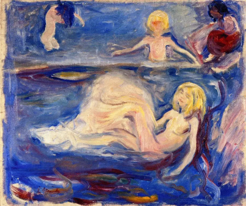 Çocuklar Yüzüyor - Edvard Munch