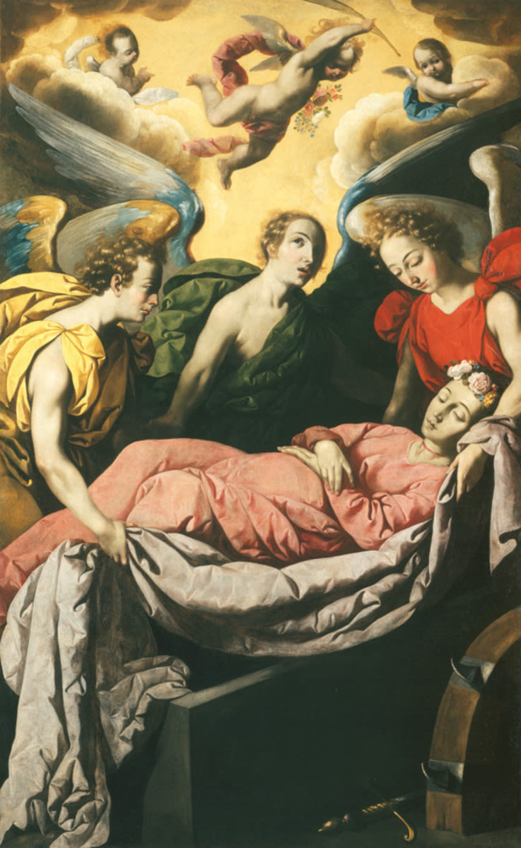 Azize Catherine'in Defni - Francisco de Zurbarán