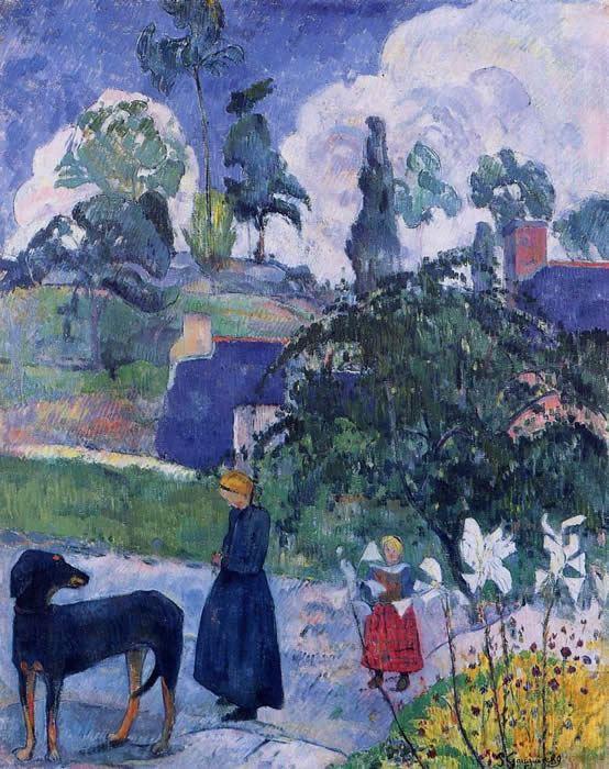 Reproduction du tableau « Entre les lys - Paul Gauguin » par Alpha Reproduction en peinture à l’huile