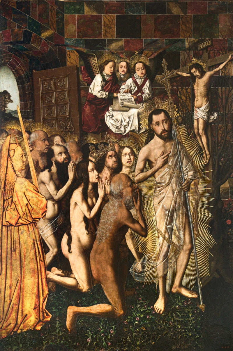 Cennet Kapısı ve Çarmıha Geriliyi Görüntüsü - Bartolomé Bermejo