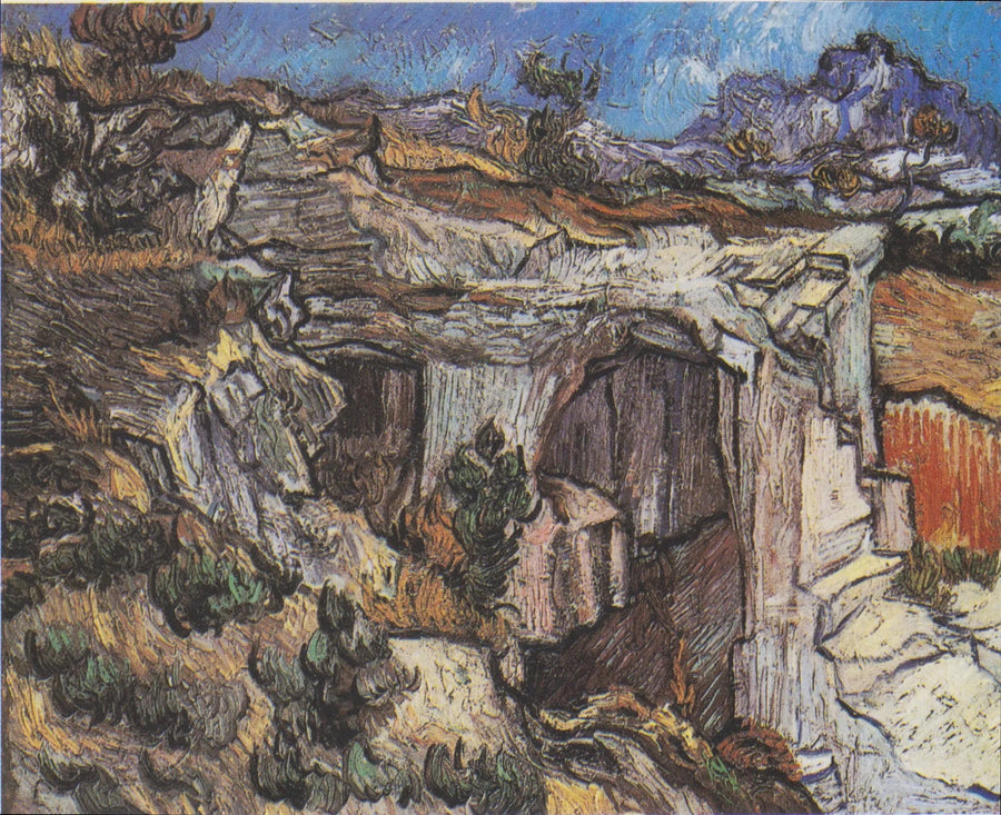 Saint-Rémy Yakınlarındaki Bir Kariyer Girişi - Vincent van Gogh