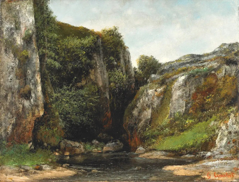 Bir Gave Giriş - Gustave Courbet