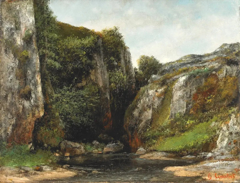 Bir Gave Giriş - Gustave Courbet
