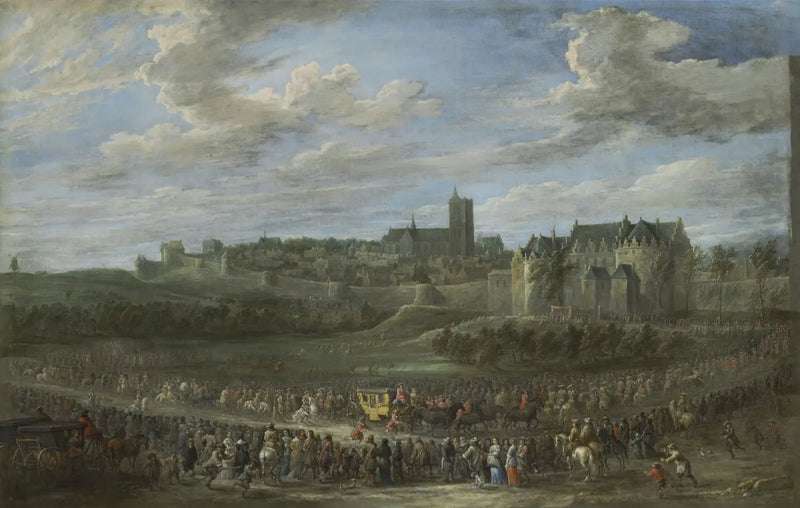 Brüksel'de Bir Prensesin Girişi - David Teniers le Jeune