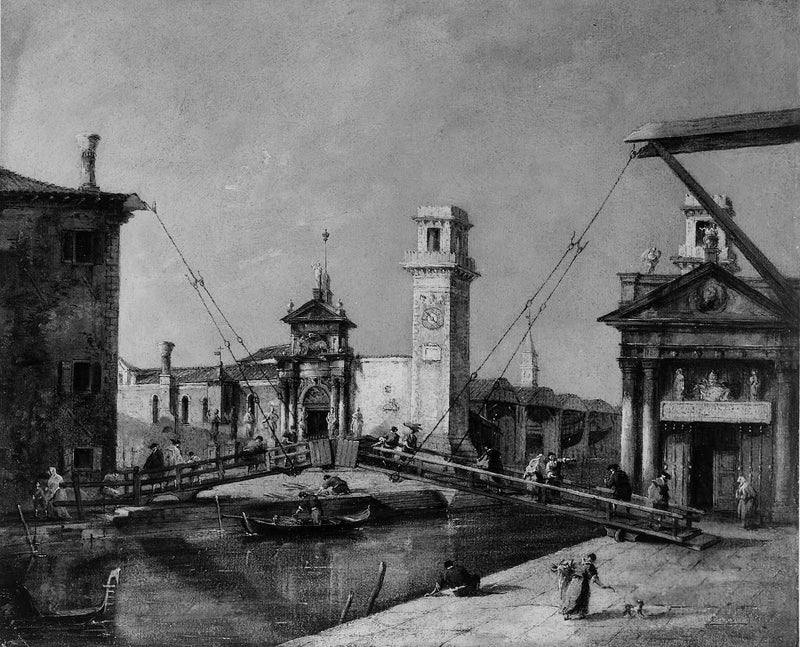 Venice, Arsenal Girişi - Francesco Guardi