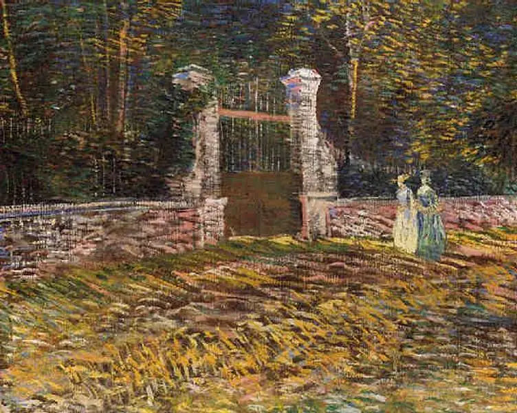 Entrée du Parc Voyer d'Argenson à Asnières - Vincent van Gogh image 1 copie de tableau peinte à la main