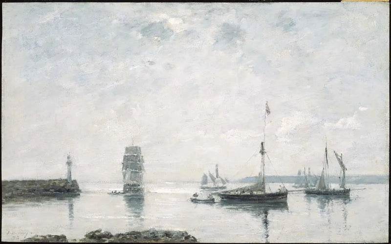 Liman Girişi - Eugène Boudin