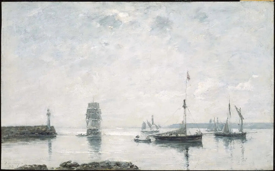 Liman Girişi - Eugène Boudin