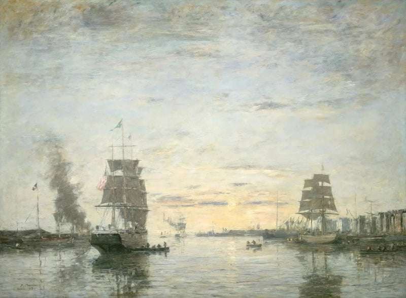 Le Havre Limanı Girişi - Eugène Boudin