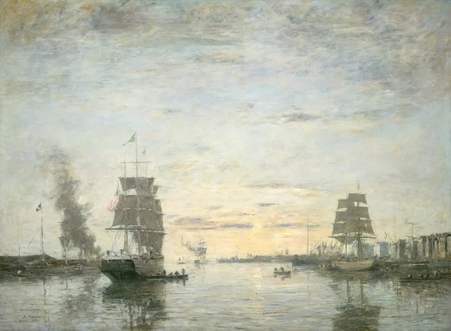 Le Havre Limanı Girişi - Eugène Boudin