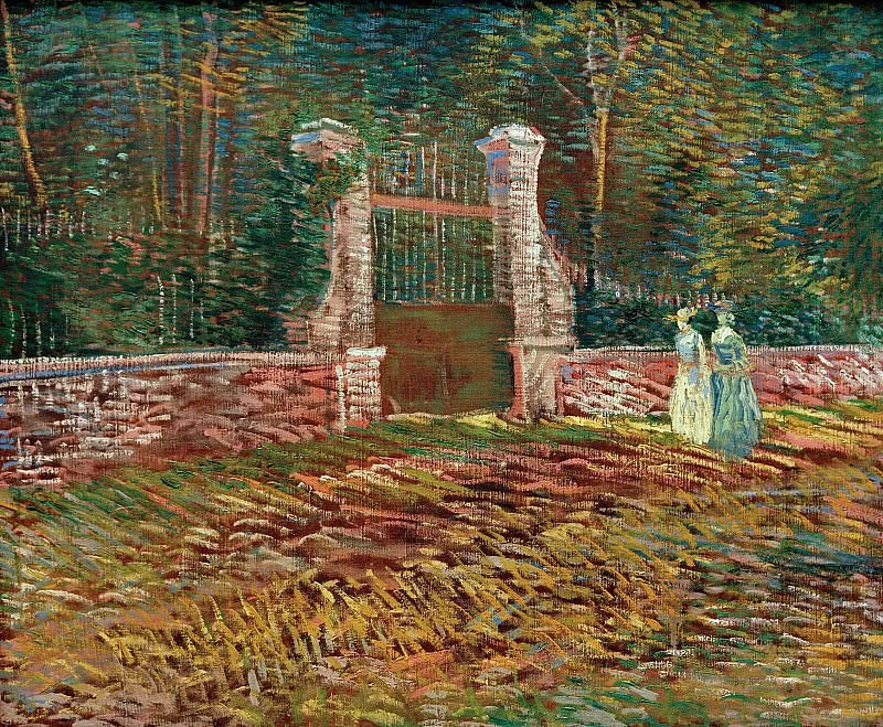 Entrée du parc Voyer d’Argenson à Asnières F305 de Vincent van Gogh, Israel Museum