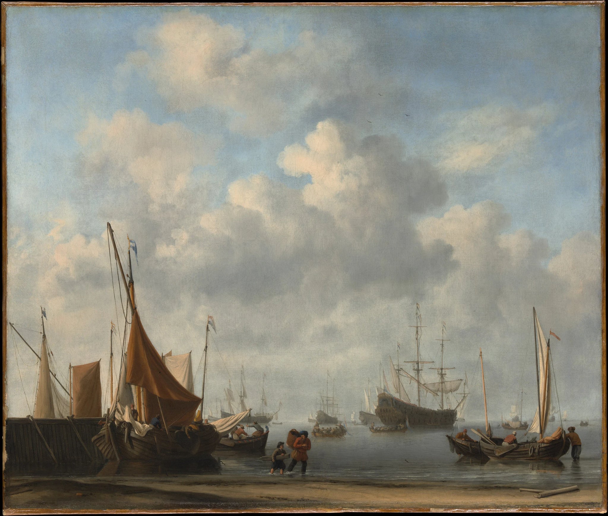 Entrée d'un port hollandais - Willem van de Velde II