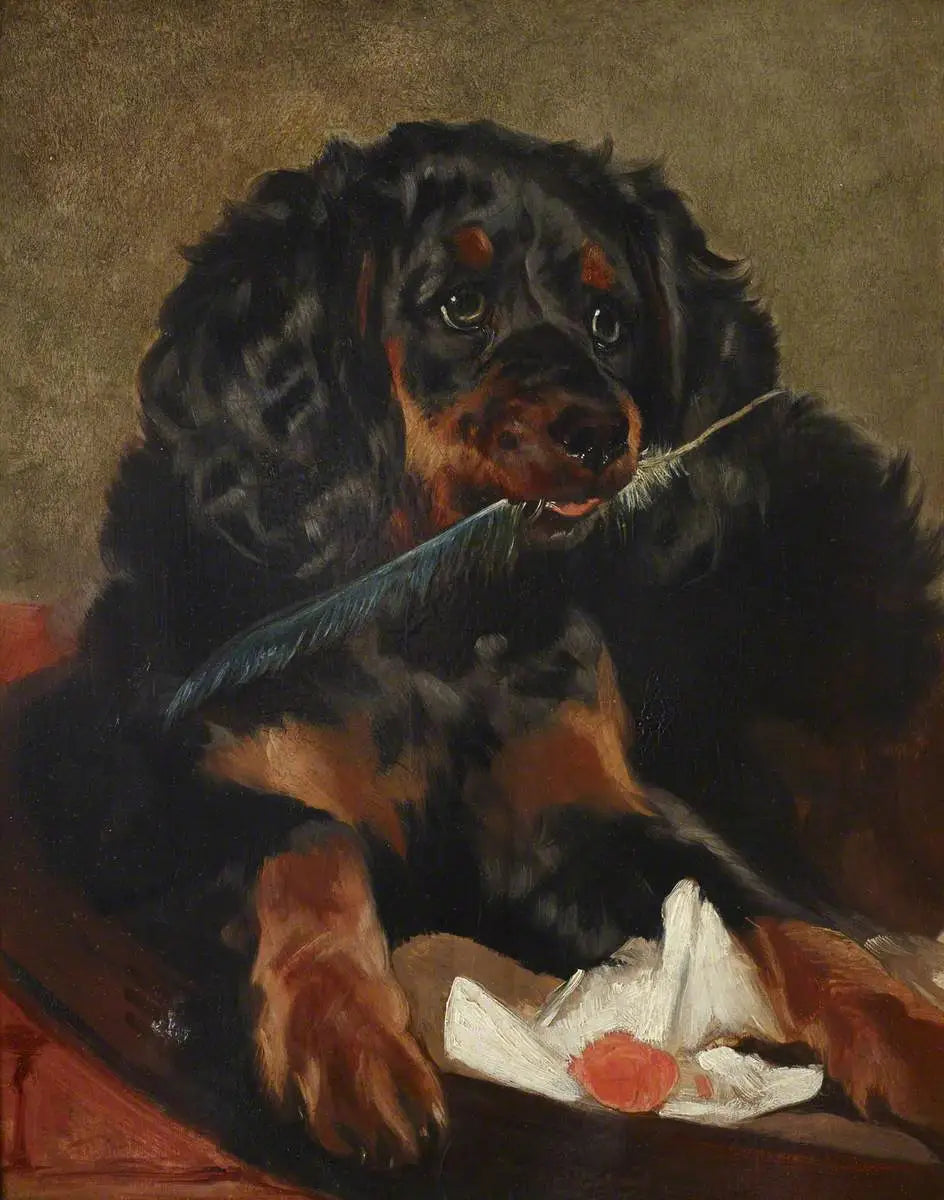 Épagneul de la reine Victoria « Tilco » (décédé en 1850) - Edwin Henry Landseer - Alpha Reproduction