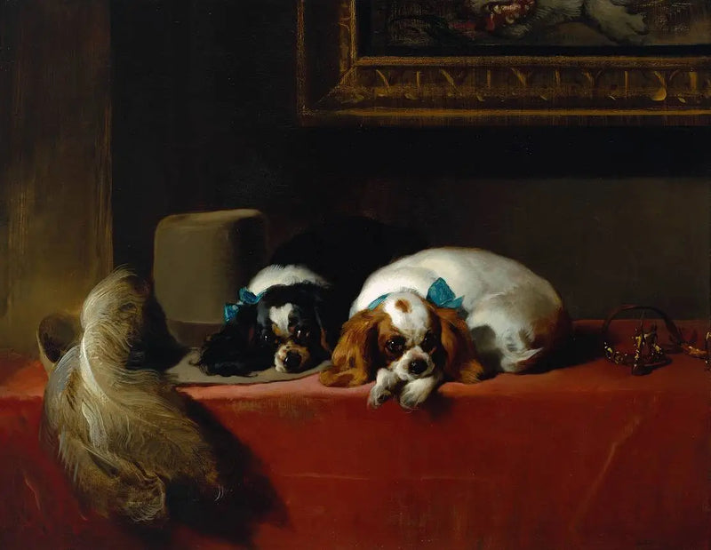 King Charles Spanielleri (« Binicinin Evcil Hayvanları ») - Edwin Henry Landseer