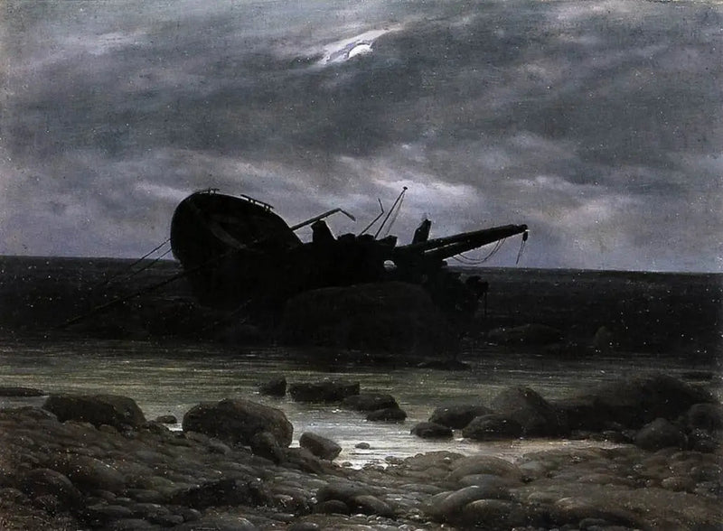 Ay Işığındaki Kayıp - Caspar David Friedrich