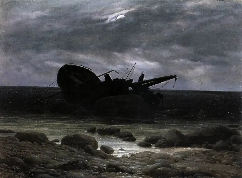 Ay Işığındaki Kayıp - Caspar David Friedrich